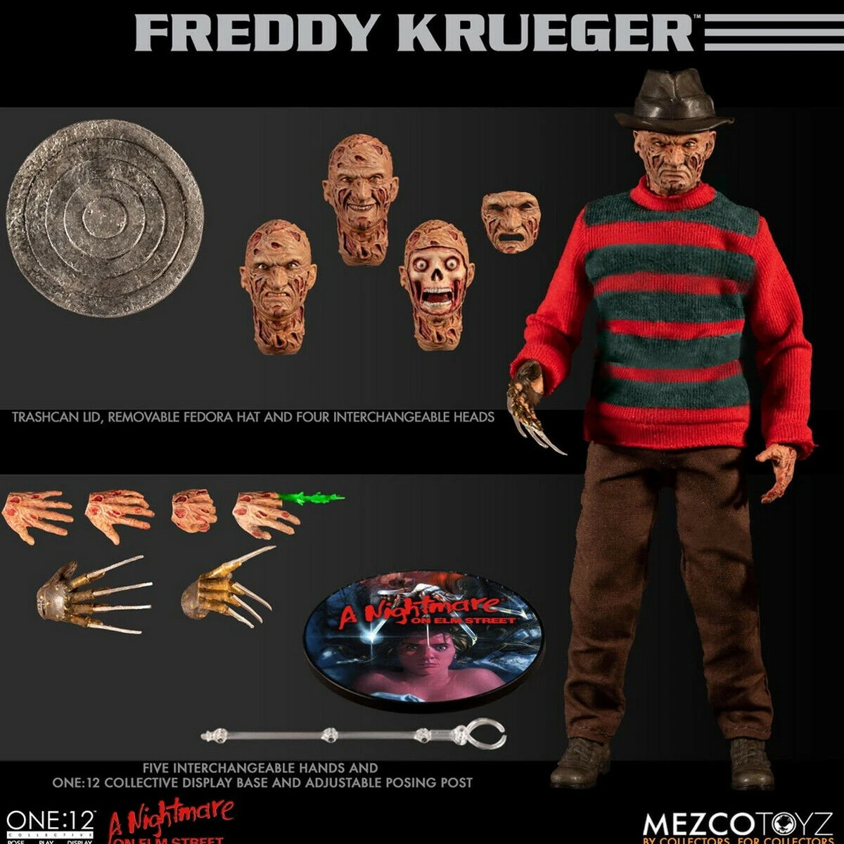 MEZCO ONE : 12 COLLECTIVE PESADILLA EN HELM STREET : FREDDY KRUEGER – 17 CM 3 MEZCO ONE : 12 COLLECTIVE PESADILLA EN HELM STREET : FREDDY KRUEGER – 17 CM - Image 3