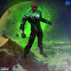 MEZCO THE ONE: 12 COLLECTIVE GREEN LANTERN JOHN STEWART – 17 CM -Character Model 64165