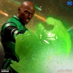 MEZCO THE ONE: 12 COLLECTIVE GREEN LANTERN JOHN STEWART – 17 CM -Character Model 64165b