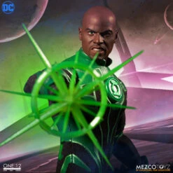 MEZCO THE ONE: 12 COLLECTIVE GREEN LANTERN JOHN STEWART – 17 CM -Character Model 64165h