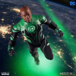 MEZCO THE ONE: 12 COLLECTIVE GREEN LANTERN JOHN STEWART – 17 CM -Character Model 64165i