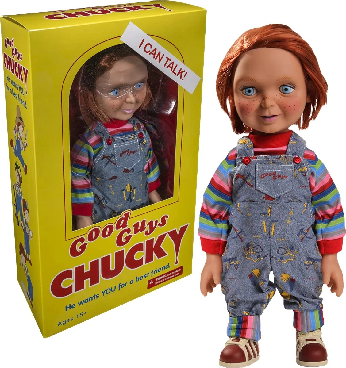MEZCO HAPPY FACE CON VOZ CHUCKY GOOD GUYS – 38 CM 1 MEZCO HAPPY FACE CON VOZ CHUCKY GOOD GUYS – 38 CM