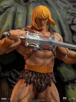 [PRE-ORDER AGOSTO 2023] IRON STUDIOS 1/10 MASTERS OF THE UNIVERSE HE-MAN DELUXE STATUE – 34 CM -Character Model 87059e