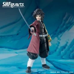 S.H FIGUARTS DEMON SLAYER KIMETSU NO YAIBA GIYU TOMIOKA -15 CM -Character Model GIYU TOMIOKA DEMON SLAYER KIMETSU NO YAIBA SH FIGUARTS 5