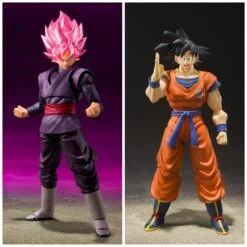 [DISPONIBLE] S.H FIGUARTS DRAGON BALL GOKU BLACK SUPER SAIYAN ROSE – 14 CM + S.H FIGUARTS DRAGON BALL SON GOKU A SAIYAN RAISED ON EARTH – 14 CM