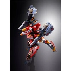 BANDAI NEON GENESIS EVANGELION METAL BUILD EVA-02 PRODUCTION MODEL (EVA 2020) – 22 CM -Character Model Munecos de accion Evangelion Neon Genesis Evangelion Figura Diecast Metal Build EVA 02 Production Model EVA 2020 Ver 22 cm 1l