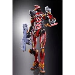 BANDAI NEON GENESIS EVANGELION METAL BUILD EVA-02 PRODUCTION MODEL (EVA 2020) – 22 CM -Character Model Munecos de accion Evangelion Neon Genesis Evangelion Figura Diecast Metal Build EVA 02 Production Model EVA 2020 Ver 22 cm l