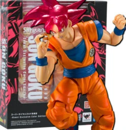 S.H FIGUARTS DRAGON BALL SUPER SAIYAN GOD SON GOKU TAMASHII EVENT EXCLUSIVE COLOR – 15 CM