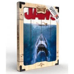 [PRE-ORDER OCTUBRE 2020] DOCTOR COLLECTOR WOODART 3D PRINT CARTEL MADERA JAWS 1975 – 30X40 CM