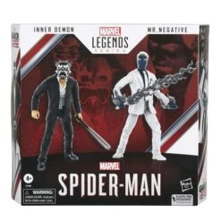 HASBRO MARVEL LEGENDS SERIES SPIDERMAN GAMEVERSE SET INNER DEMMON & MR NEGATIVE – 15 CM