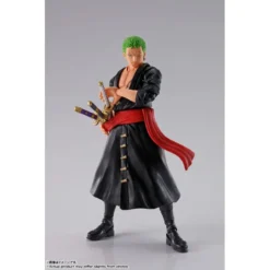 S.H FIGUARTS ONE PIECE RORONOA ZORO RAID ON ONIGASHIMA – 15 CM 13 S.H FIGUARTS ONE PIECE RORONOA ZORO RAID ON ONIGASHIMA – 15 CM -Character Model one piece roronoa zoro raid into onigashima shfiguarts bandai spirits