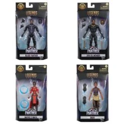HASBRO MARVEL LEGENDS SERIES LEGACY COLLECTION BLACK PANTHER SET 4 FIGURAS – 15 CM