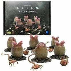 HIYA TOYS 1/18 ALIEN SET 6 FIGURAS HUEVOS Y FACEHUGGER PREVIEWS EXCLUSIVE