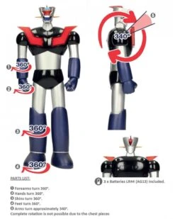 SD TOYS MAZINGER Z CON LUZ – 30 CM -Character Model sd toys mazinger z 30cm action figure with lights 5