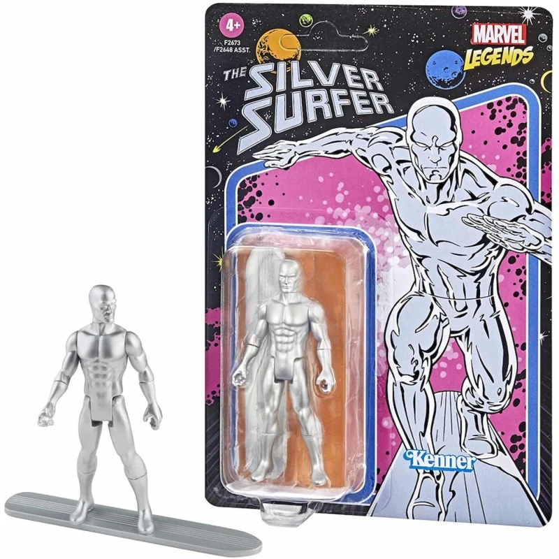 HASBRO MARVEL LEGENDS RETRO SILVER SURFER – 9.5 CM 2 HASBRO MARVEL LEGENDS RETRO SILVER SURFER – 9.5 CM - Image 2