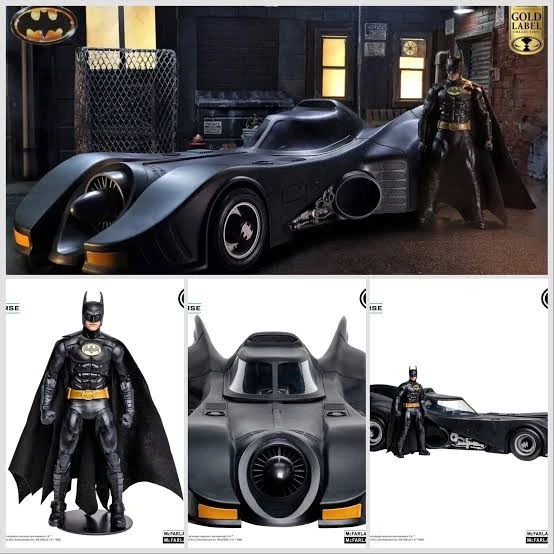 McFARLANE DC MULTIVERSE GOLD LABEL SERIES BATMAN 1989 & BATMOBILE – 18/56 CM - Image 2