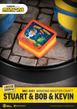 [PRE-ORDER FEBRERO 2023] BEAST KINGDOM LOS MINIONS MASTER CRAFT STUART & BOB & KEVIN – 35 CM -Character Model x bkdmc 041 g