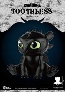 BEAST KINGDOM COMO ENTRENAR A TU DRAGON HUCHA PIGGY VINYL TOOTHLESS – 34 CM -Character Model x bkdvbp 010 c
