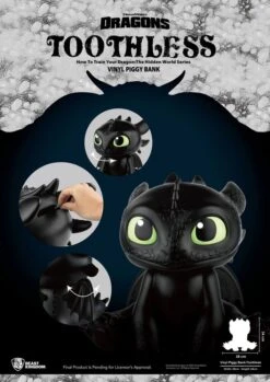 BEAST KINGDOM COMO ENTRENAR A TU DRAGON HUCHA PIGGY VINYL TOOTHLESS – 34 CM -Character Model x bkdvbp 010 d