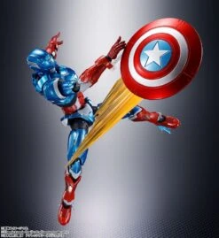 [PRE-ORDER AGOSTO 2022] S.H FIGUARTS TECH-ON AVENGERS CAPTAIN AMERICA – 16 CM -Character Model x btn61894 8 f