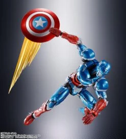[PRE-ORDER AGOSTO 2022] S.H FIGUARTS TECH-ON AVENGERS CAPTAIN AMERICA – 16 CM -Character Model x btn61894 8 g