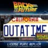 DOCTOR COLLECTOR REGRESO AL FUTURO PLACA MATRICULA DELOREAN “OUTATIME”