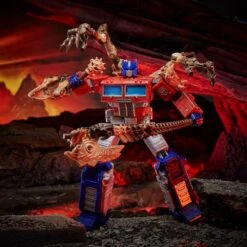 HASBRO TRANSFORMERS WAR FOR CYBERTRON : KINGDOM LEATHER CLASS 2021 OPTIMUS PRIME – 18 CM -Character Model x hasf03665l00 n