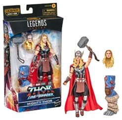 HASBRO MARVEL LEGENDS THOR LOVE & THUNDER WAVE SET 7 FIGURAS BUILD A MARVEL´S KORG – 15 CM -Character Model x hasf1060 n