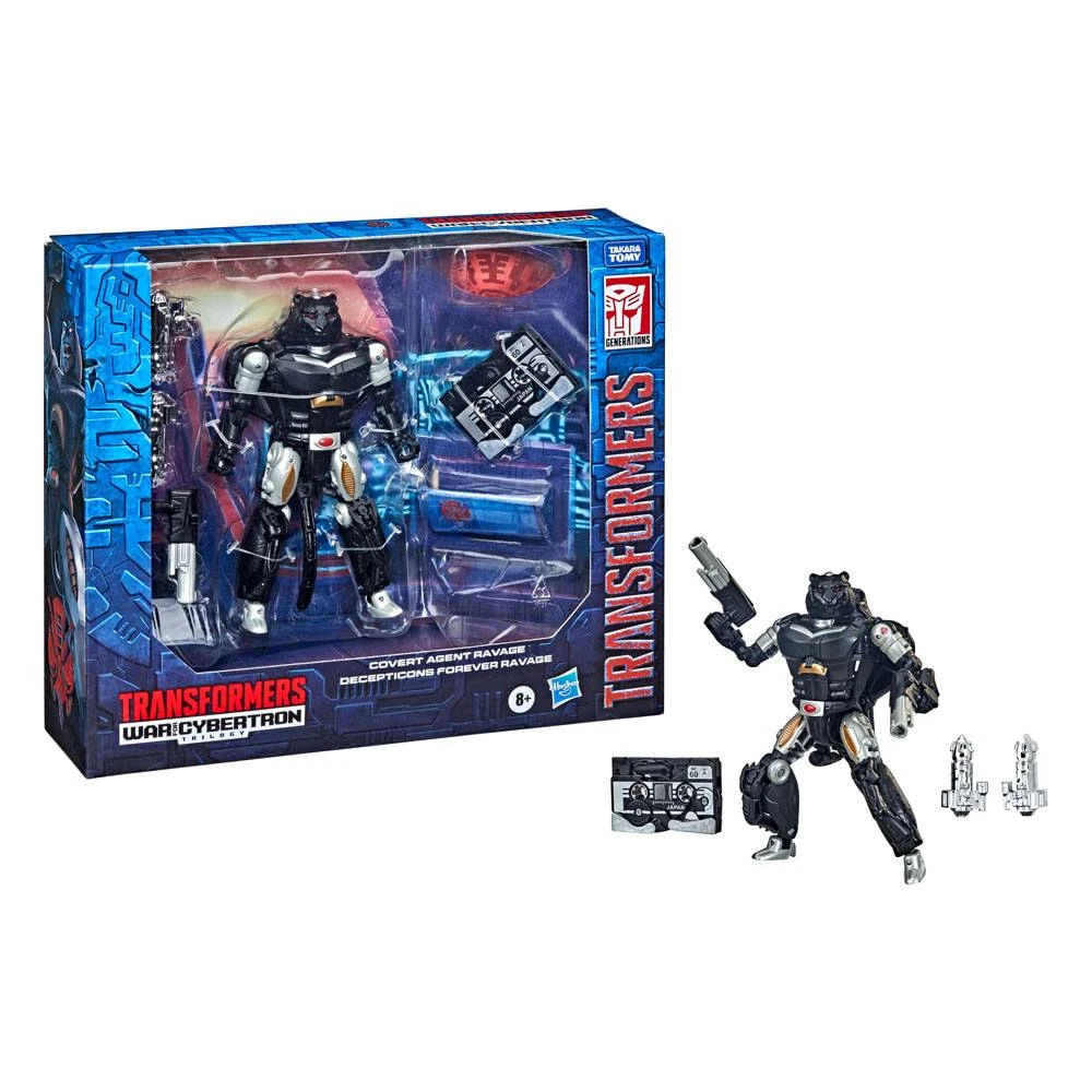 HASBRO TRANSFORMERS BEAST WARS DELUXE COVERT AGENT RAVAGE & DECEPTICON FOREVER RAVAGE 1 HASBRO TRANSFORMERS BEAST WARS DELUXE COVERT AGENT RAVAGE & DECEPTICON FOREVER RAVAGE