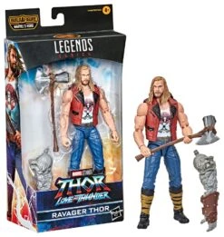 HASBRO MARVEL LEGENDS THOR LOVE & THUNDER WAVE SET 7 FIGURAS BUILD A MARVEL´S KORG – 15 CM -Character Model x hasf1408 l