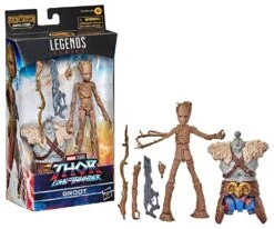 HASBRO MARVEL LEGENDS THOR LOVE & THUNDER WAVE SET 7 FIGURAS BUILD A MARVEL´S KORG – 15 CM -Character Model x hasf1410 m