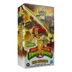 [PRE-ORDER SEPTIEMBRE 2022] HASBRO MIGHTY MORPHIN POWER RANGERS RETRO STYLE BLACK & GOLD DINO MEGAZORD – 18 CM -Character Model x hasf5057 b