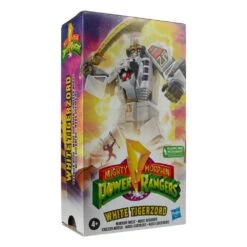 [PRE-ORDER SEPTIEMBRE 2022] HASBRO MIGHTY MORPHIN POWER RANGERS RETRO STYLE WHITE TIGERZORD WARRIOR MODE – 18 CM -Character Model x hasf5058 b