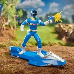 HASBRO POWER RANGERS IN SPACE LIGHTNING COLLECTION BLUE RANGER & GALAXY GLIDER – 15 CM -Character Model x hasf5398 a