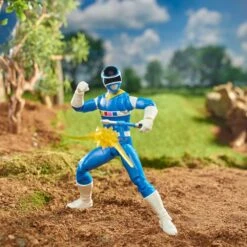 HASBRO POWER RANGERS IN SPACE LIGHTNING COLLECTION BLUE RANGER & GALAXY GLIDER – 15 CM -Character Model x hasf5398 d