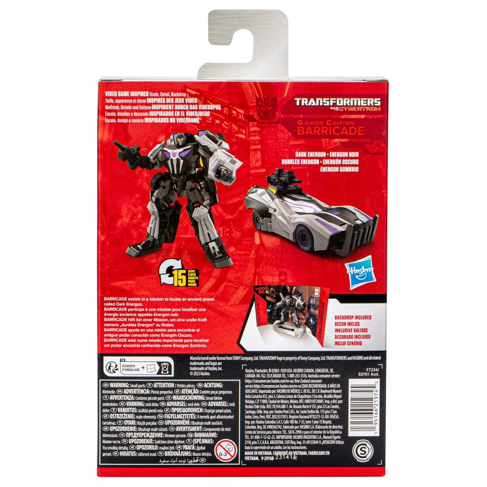 HASBRO TRANSFORMERS GENERATIONS STUDIO SERIES DELUXE CLASS GAMER EDITION BARRICADE – 11 CM 6 HASBRO TRANSFORMERS GENERATIONS STUDIO SERIES DELUXE CLASS GAMER EDITION BARRICADE – 11 CM - Image 6