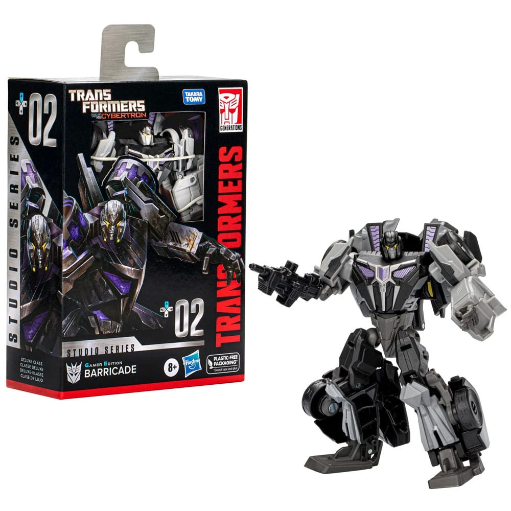 HASBRO TRANSFORMERS GENERATIONS STUDIO SERIES DELUXE CLASS GAMER EDITION BARRICADE – 11 CM 1 HASBRO TRANSFORMERS GENERATIONS STUDIO SERIES DELUXE CLASS GAMER EDITION BARRICADE – 11 CM