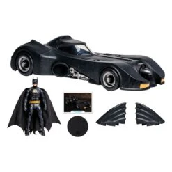McFARLANE DC MULTIVERSE GOLD LABEL SERIES BATMAN 1989 & BATMOBILE – 18/56 CM -Character Model x mcf17091 a