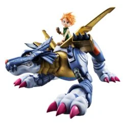 [PRE-ORDER AGOSTO 2021] MEGAHOUSE DIGIMON ADVENTURE G.E.M METAL GARURUMON & ISHIDA – 25 CM