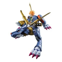 [PRE-ORDER AGOSTO 2021] MEGAHOUSE DIGIMON ADVENTURE G.E.M METAL GARURUMON & ISHIDA – 25 CM -Character Model x meho830365 b