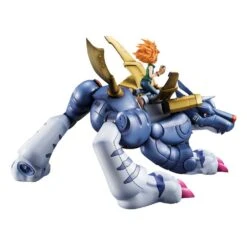 [PRE-ORDER AGOSTO 2021] MEGAHOUSE DIGIMON ADVENTURE G.E.M METAL GARURUMON & ISHIDA – 25 CM -Character Model x meho830365 e