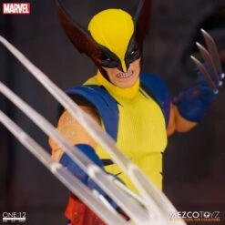 [PRE-ORDER ABRIL 2022] MEZCO ONE : 12 COLLECTIBLE MARVEL UNIVERSE WOLVERINE DELUXE STEEL BOX EDITION – 16 CM -Character Model x mez76536 h