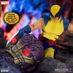 [PRE-ORDER ABRIL 2022] MEZCO ONE : 12 COLLECTIBLE MARVEL UNIVERSE WOLVERINE DELUXE STEEL BOX EDITION – 16 CM -Character Model x mez76536 j