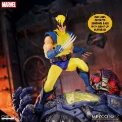 [PRE-ORDER ABRIL 2022] MEZCO ONE : 12 COLLECTIBLE MARVEL UNIVERSE WOLVERINE DELUXE STEEL BOX EDITION – 16 CM -Character Model x mez76536 s