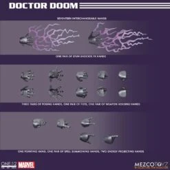 [PRE-ORDER MAYO 2023] MEZCO MARVEL THE ONE: 12 COLLECTIVE DR. DOOM – 17 CM -Character Model x mez77272 t