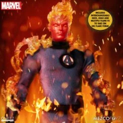[PRE-ORDER MAYO 2022] MEZCO ONE: 12 COLLECTIVE DELUXE STEEL BOX SET FANTASTIC FOUR – 16 CM -Character Model x mez77600 b