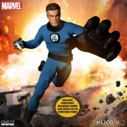[PRE-ORDER MAYO 2022] MEZCO ONE: 12 COLLECTIVE DELUXE STEEL BOX SET FANTASTIC FOUR – 16 CM -Character Model x mez77600 g