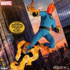 [PRE-ORDER MAYO 2022] MEZCO ONE: 12 COLLECTIVE DELUXE STEEL BOX SET FANTASTIC FOUR – 16 CM -Character Model x mez77600 h