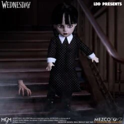 [PRE-ORDER DICIEMBRE 2023] MEZCO TOYZ LIVING DEAD DOLLS WEDNESDAY LDD PRESENTS WEDNESDAY ADDAMS – 25 CM -Character Model x mez99653 g