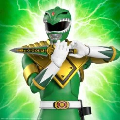 [PRE-ORDER SEPTIEMBRE 2022] SUPER 7 POWER RANGERS GALACTICOS ULTIMATES GREEN RANGER – 18 CM -Character Model x sup7 de powrw01 grg 01 f